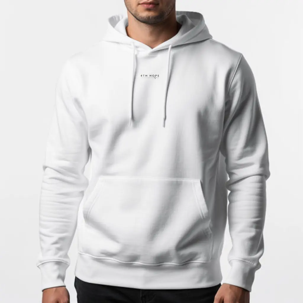Premium hoodie pullover white
